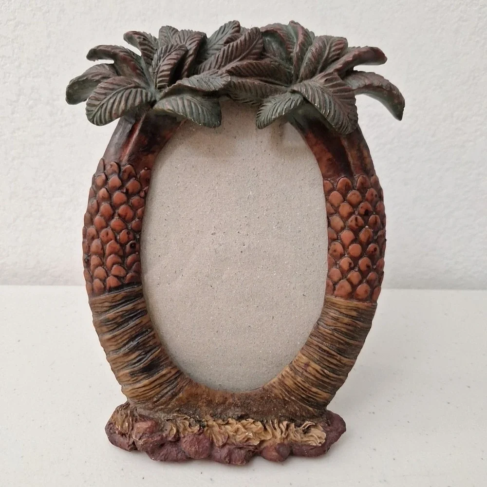 Tommy Bahama Style Tropical Palm Tree Coconut 4x6 Photo Frame Tradewind Bay